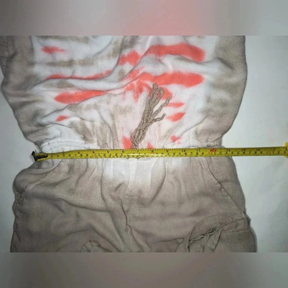 Young Fabulous and Broke Boho Festival Sleeveless Rayon Tie Dye Short Romper, S - Picture 7 of 10